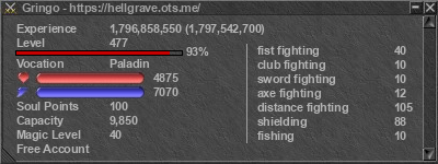 Signature for player Gringo