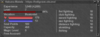 Signature for player Hakuna Matata