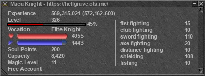 Signature for player Maca Knight