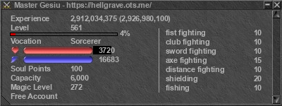 Signature for player Master Gesiu