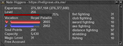 Signature for player Nate Higgers