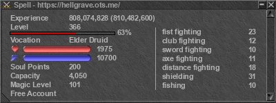 Signature for player Spell