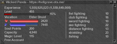 Signature for player Wicked Panda