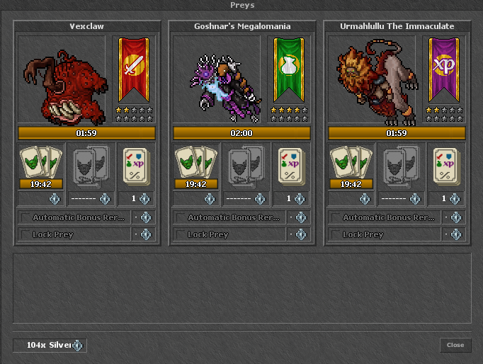 Prey system showcase